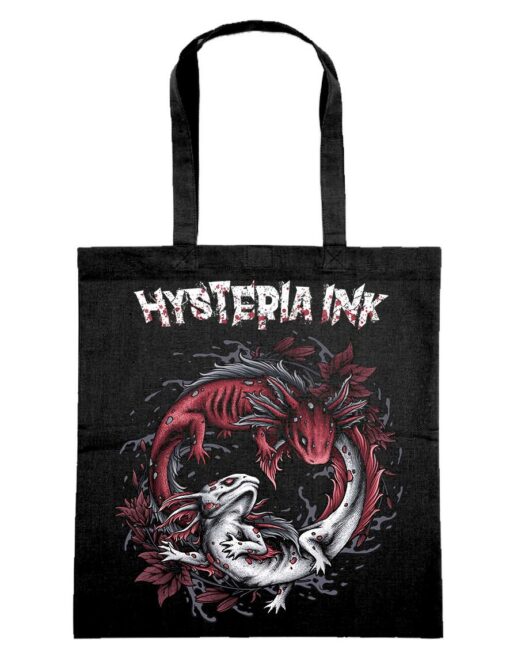 tote bag Hysteria Ink Axolotl Ying Yang Ink