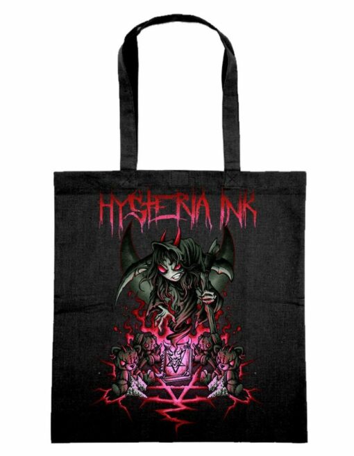 tote bag Hysteria Ink Miss Ink Death Ink Red