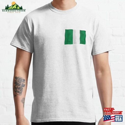 3D Animated Waving Flag Of Nigeria Classic T-Shirt Sweatshirt