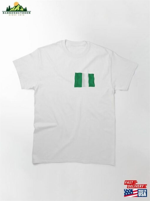 3D Animated Waving Flag Of Nigeria Classic T-Shirt Sweatshirt