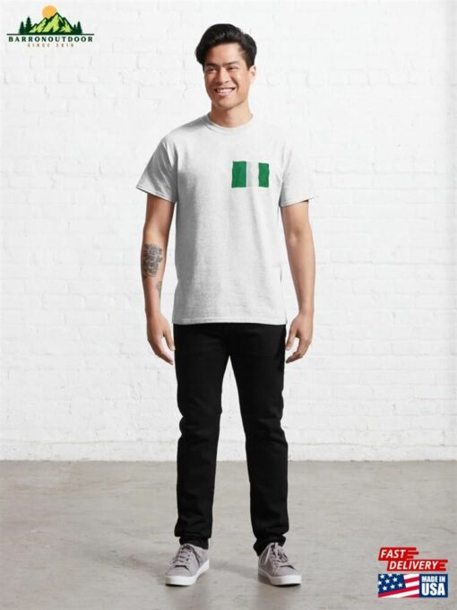 3D Animated Waving Flag Of Nigeria Classic T-Shirt Sweatshirt