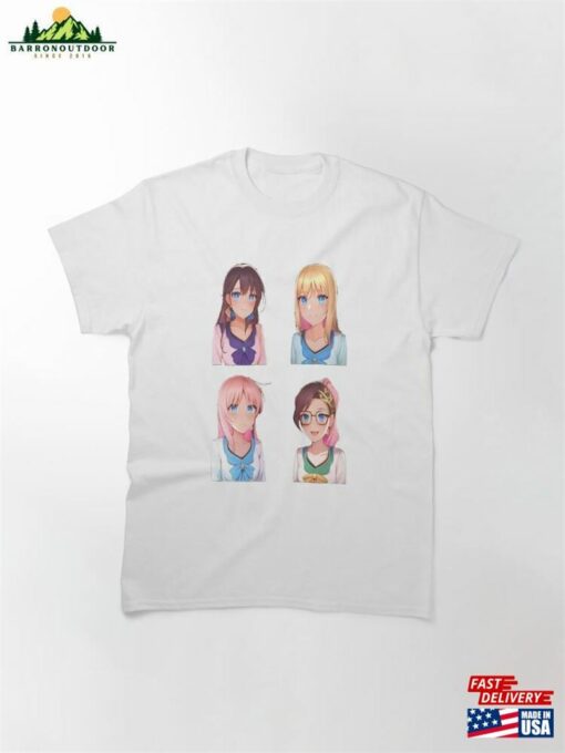 4 Manga Stickers Cute Anime Girl #7! Classic T-Shirt Unisex