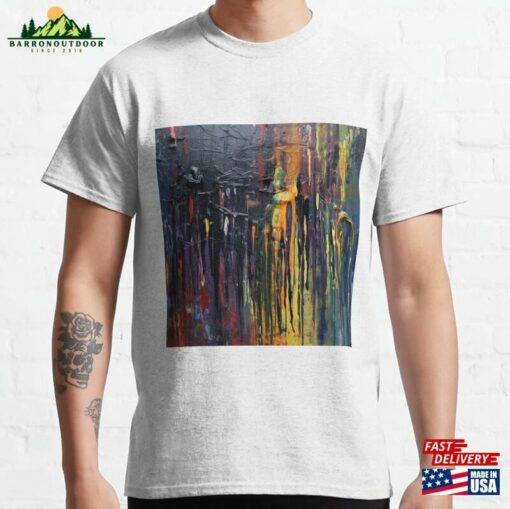 Abstract Foreboding Paint Dripping Classic T-Shirt Unisex