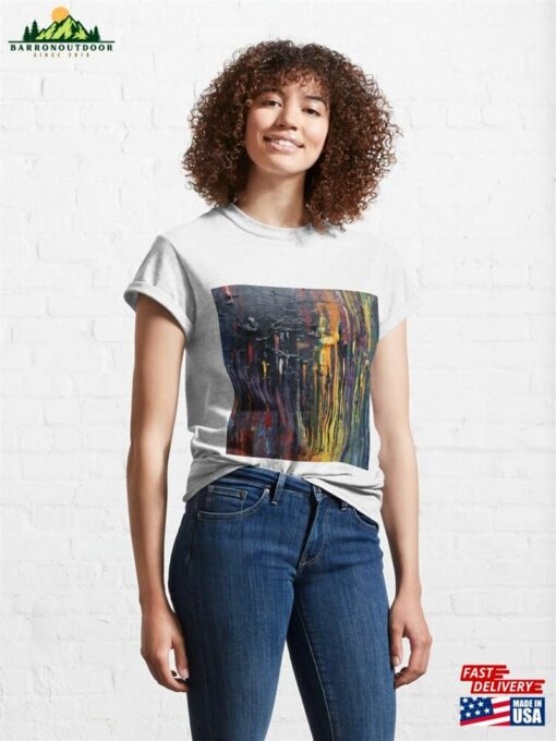 Abstract Foreboding Paint Dripping Classic T-Shirt Unisex