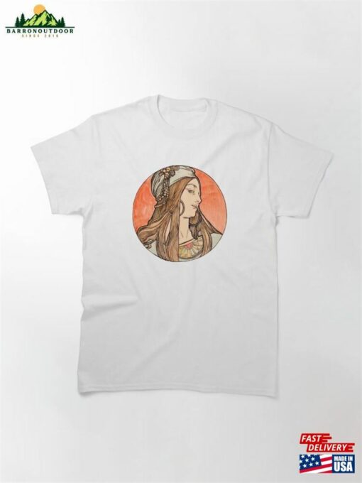 Alfons Mucha 19Th Century Art Nouveau Illustration Vintage Poster Classic T-Shirt Hoodie Unisex