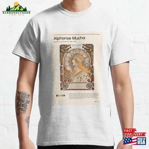 Alphonse Maria Mucha’s Zodiaque Or La Plume (Ca 1896–1897) Classic T-Shirt Hoodie