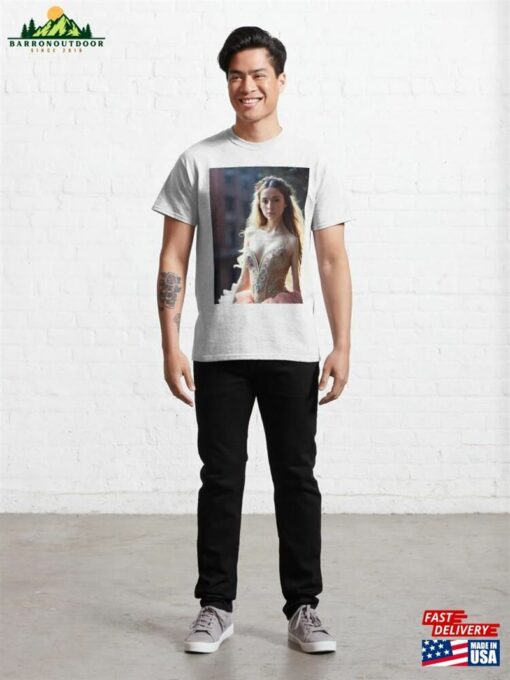 Ballerina Art Portrait Of A Beautiful Woman Wall T-Shirt Sweatshirt