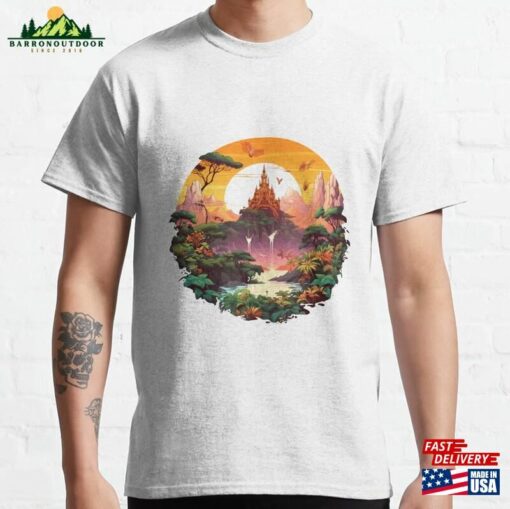 Beautiful Fantasy Castle Oasis Classic T-Shirt Hoodie