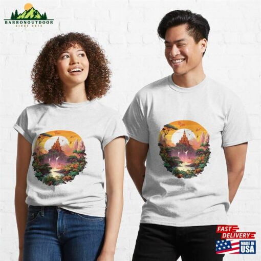 Beautiful Fantasy Castle Oasis Classic T-Shirt Hoodie