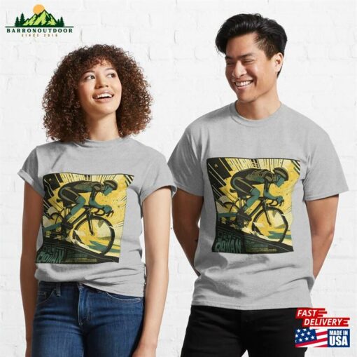 Block Print Cycling 3 Classic T-Shirt Sweatshirt