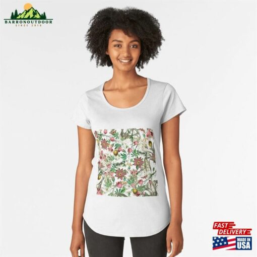 Botanical Butterflies Premium Scoop T-Shirt Classic