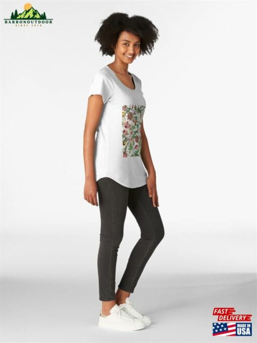 Botanical Butterflies Premium Scoop T-Shirt Classic