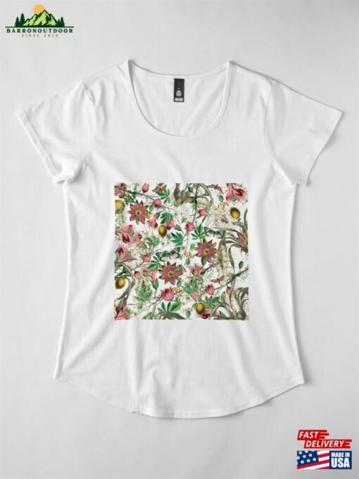 Botanical Butterflies Premium Scoop T-Shirt Classic