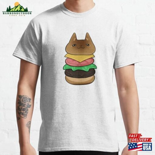 Burger Cat Classic T-Shirt Unisex