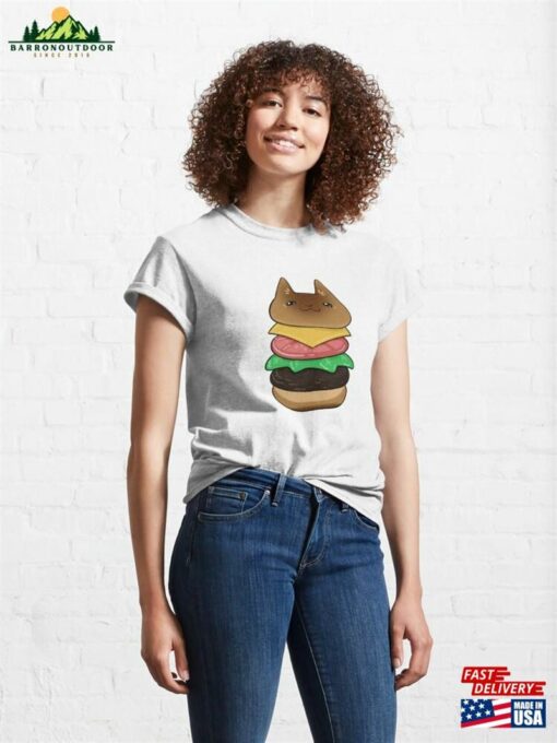 Burger Cat Classic T-Shirt Unisex