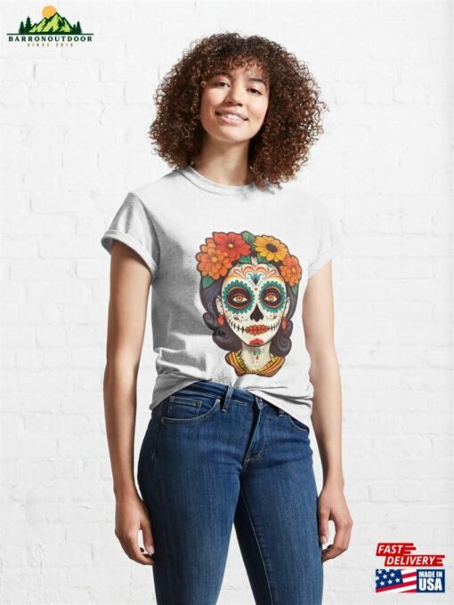 Catrina Art Celebrating The Rich Culture And Heritage Of Mexico Classic T-Shirt