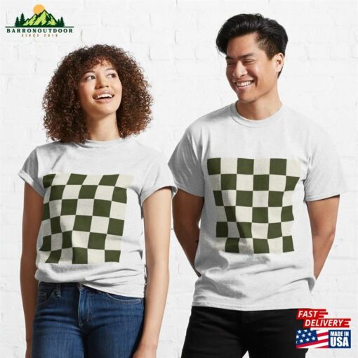 Checkered (Dark Olive Green) Classic T-Shirt Sweatshirt