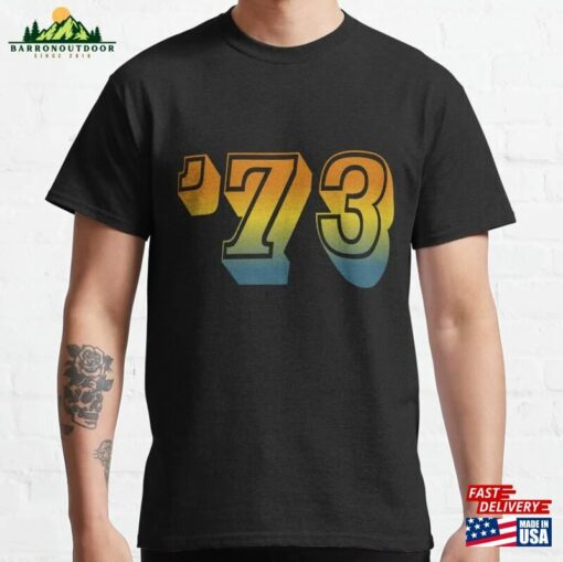 Classic Retro Number 1973 Unisex Hoodie