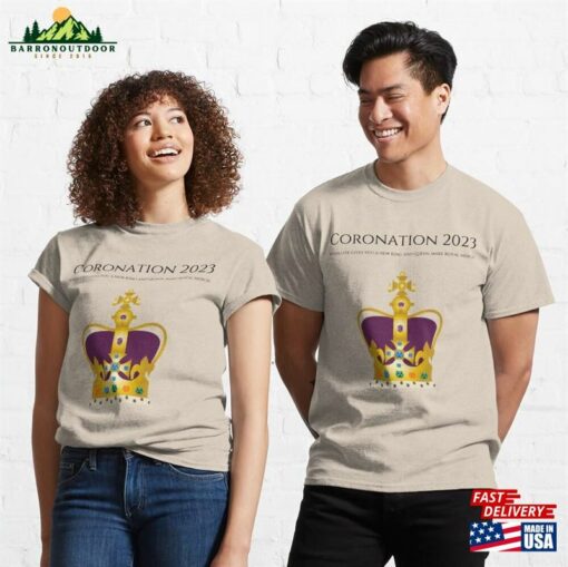 Coronation 2023 When Life Gives You A New King And Queen Make Royal Merch Emoji Classic T-Shirt Unisex