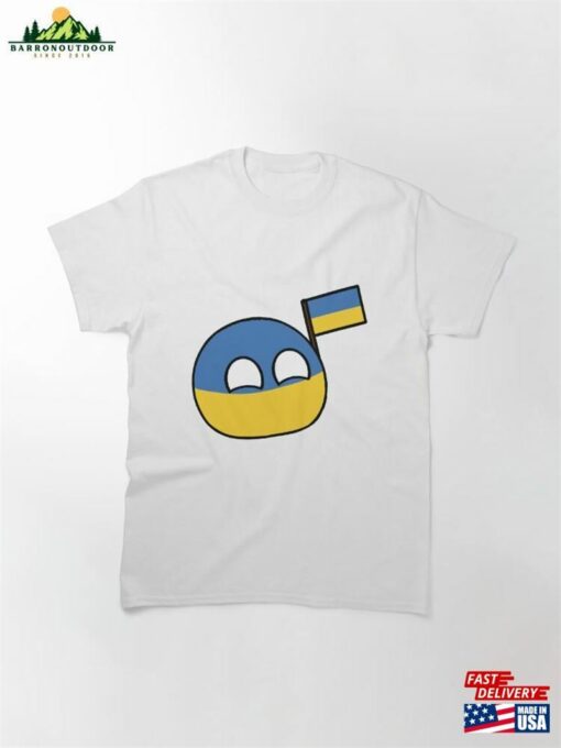 Countryballs And Their Flag Ukraineball Classic T-Shirt Unisex Sweatshirt