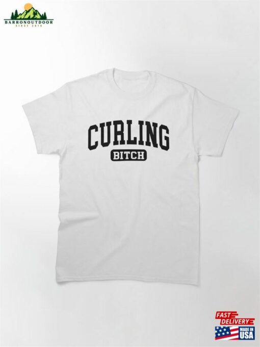 Curling Girl Sweatshirt Funny Tshirt Gift Idea For Women Mom Unisex Classic T-Shirt