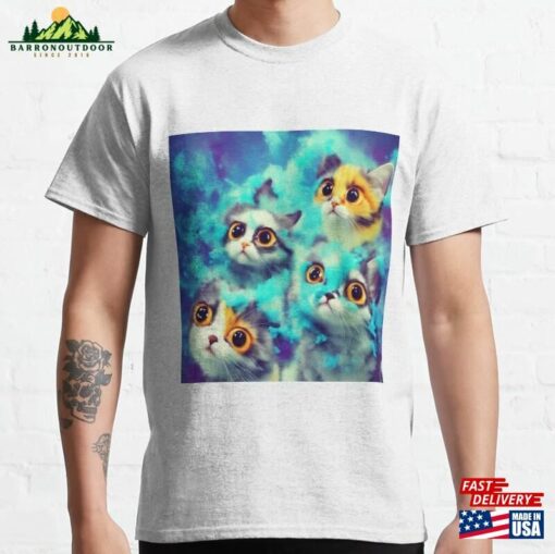 Cute Cat Miaw 211 Classic T-Shirt Unisex