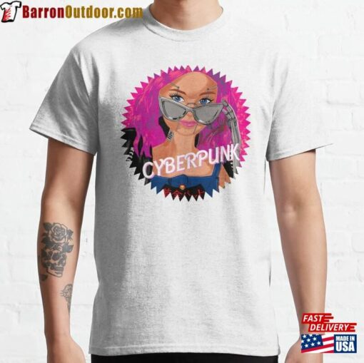 Cyberpunk Barbie Starburst Classic T-Shirt Unisex Sweatshirt