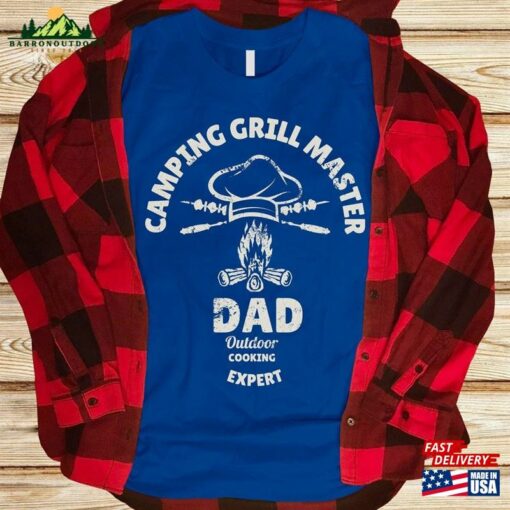 Dad Camping Grill Master Bbq Tee Male Hiking Expert Outdoor Cooking Top Oversized Rough Campfire Image Statement T-Shirt Hoodie Unisex