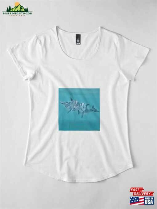 Dolphin Premium Scoop T-Shirt Hoodie