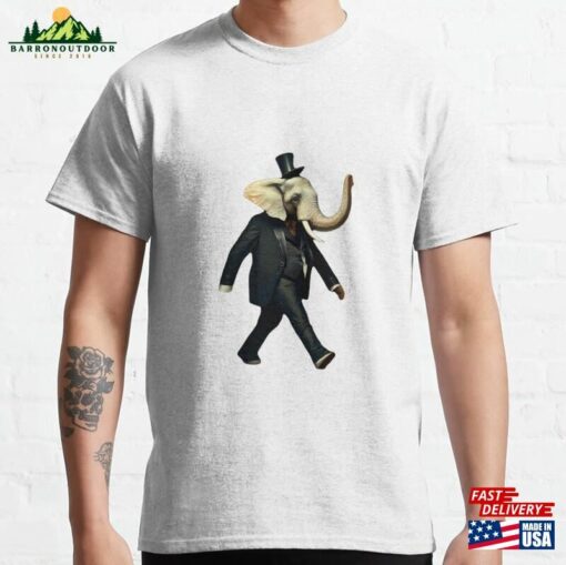 Elegant Elephant In Tuxedo Classic T-Shirt Hoodie