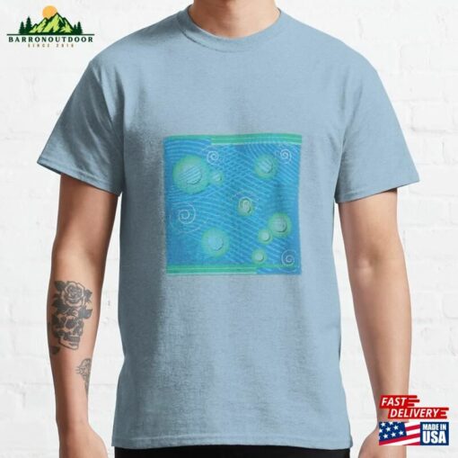 Eye Soothing Planet Fun Wavy Design Classic T-Shirt Sweatshirt Unisex