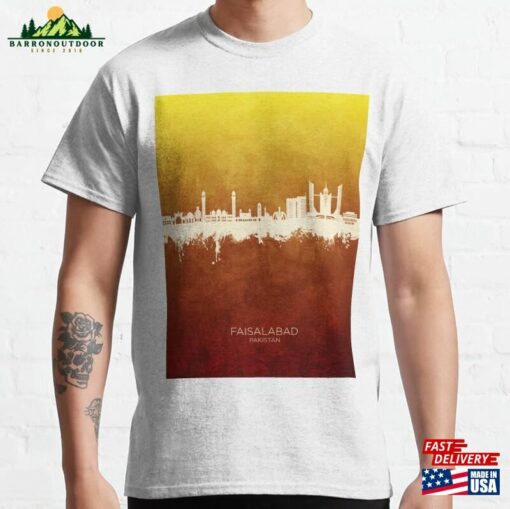 Faisalabad Pakistan Skyline Classic T-Shirt