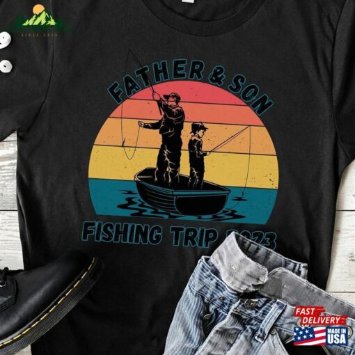 Father Son Fishing Shirt Matching Classic Sweatshirt