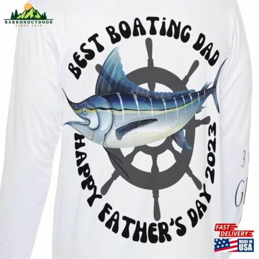 Father’s Day Boating Long Sleeve Sweatshirt Hoodie