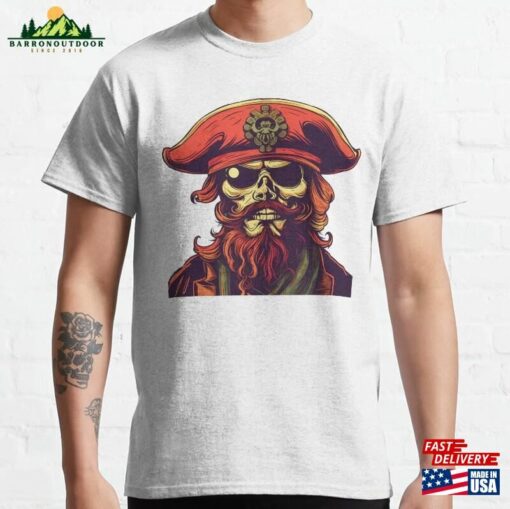 Fierce Pirate Skull Set Sail For Adventure Classic T-Shirt Unisex Hoodie