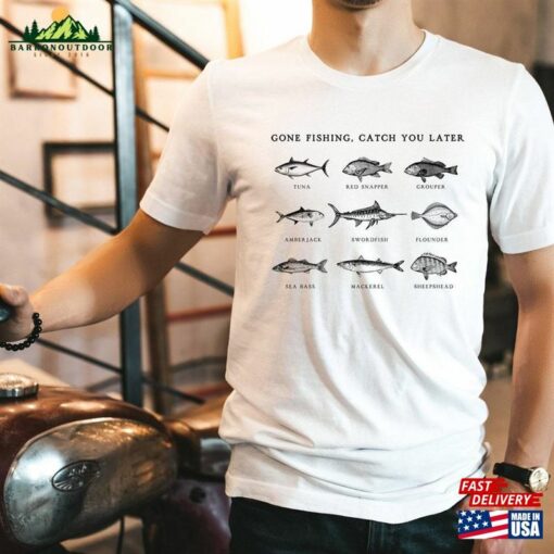 Fish Shirt Fishing Dad Gift For Husband Father’s Day Fisherman 12336 Unisex Classic