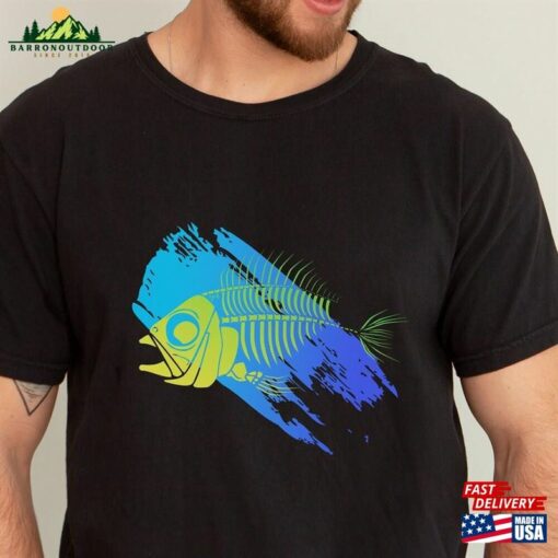 Fish Skeleton T-Shirt Fun For Him Classic Unisex