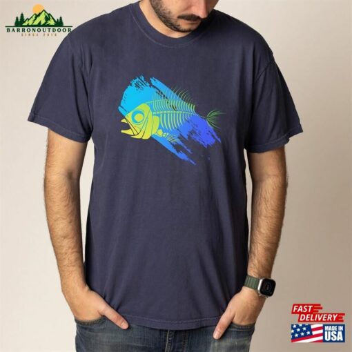 Fish Skeleton T-Shirt Fun For Him Classic Unisex