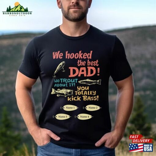 Fishing Custom T-Shirt Dad Personalized Shirt Sweatshirt