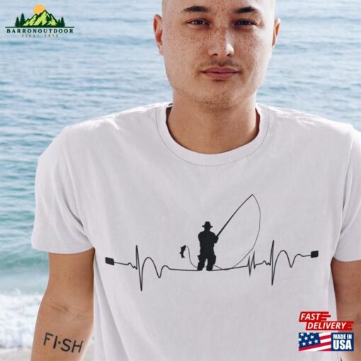 Fishing Heart Beat Pulse T-Shirt Sweatshirt