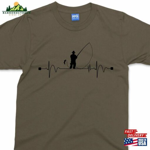 Fishing Heart Beat Pulse T-Shirt Sweatshirt