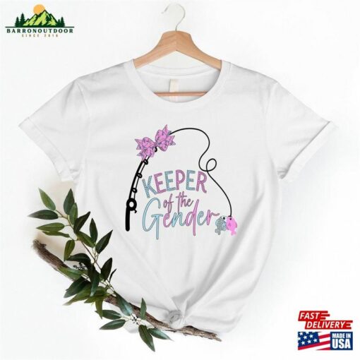 Fishing Keeper Of The Gender Shirt Cute Reveal Party T-Shirt Unique Pregnancy Announcement Sweatshirt