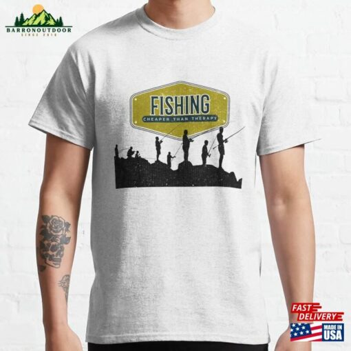 Fishing Silhouette Classic T-Shirt