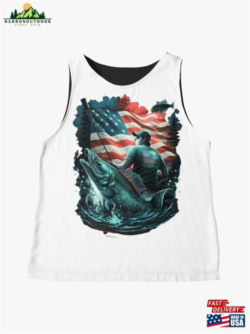 Fishing With American Pride A Patriotic Angler’s Journey Sleeveless Top Sweatshirt Unisex