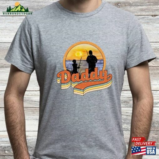 Fishing With Kid Daddy T-Shirts Shirt Husband Gift T-Shirt Sweatshirt