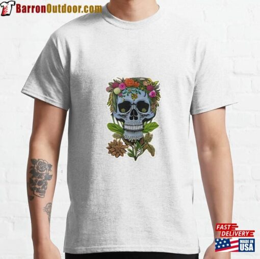 Flower Skull Classic T-Shirt Hoodie