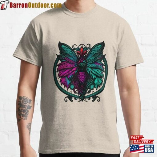 Fluttering Beauty An Illustration Of A Stunning Moth Classic T-Shirt Sweatshirt Unisex