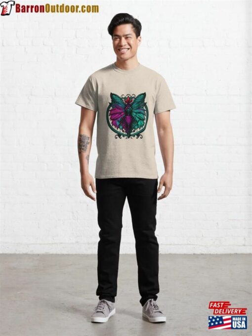 Fluttering Beauty An Illustration Of A Stunning Moth Classic T-Shirt Sweatshirt Unisex