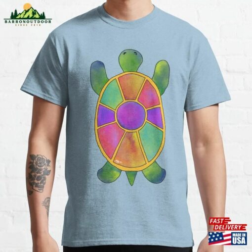 Fun Colourful Turtle Light Variant Classic T-Shirt Sweatshirt