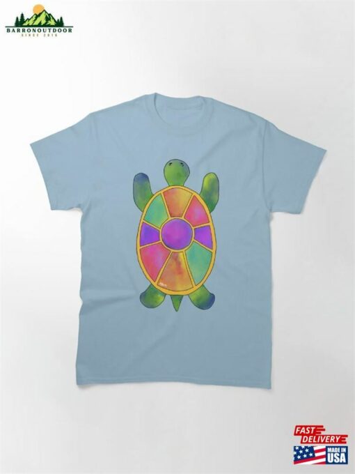 Fun Colourful Turtle Light Variant Classic T-Shirt Sweatshirt